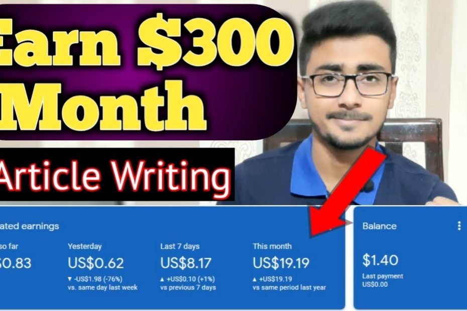 Earn $300/Month as Article Writer | Earn Money Online by Article Writing | Earn Money Online