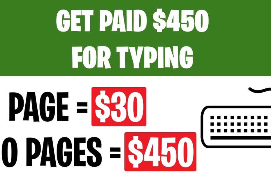 Earn $450+ Typing Names ($30 Per Page) | Make Money Online