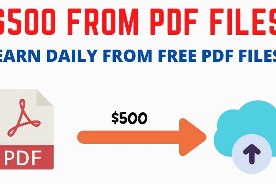 Earn $500 From PDF Files Daily - Make Money Uploading PDF Files - FREE Make Money Online - HINDI