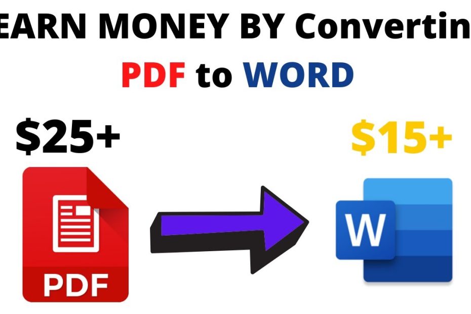 Earn Money Online By Converting PDF to WORD File | Earn Online Money | Passive income| Paypal  💸✅💰