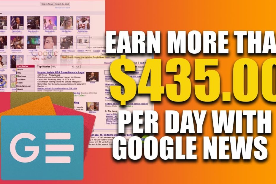 Earn $435 Per Day With Google News Online 2022 (Make Money Online From Google)