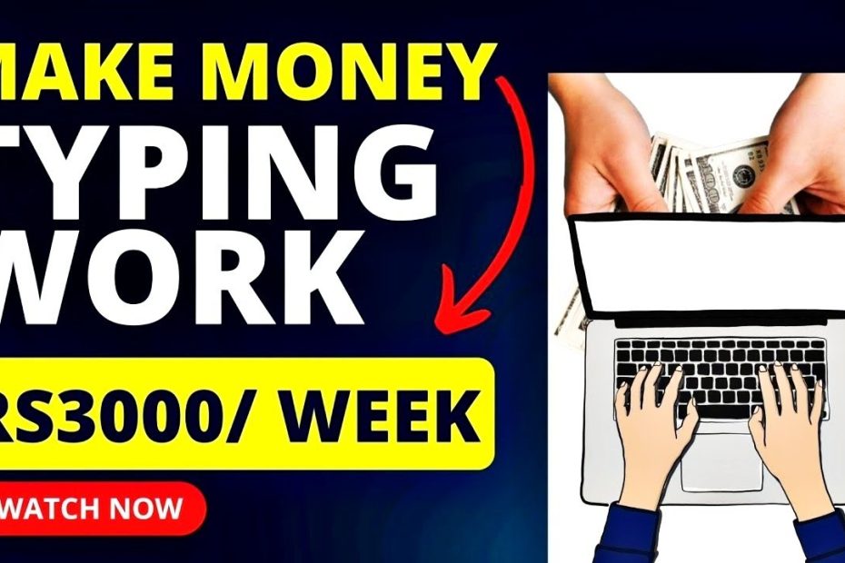 Typing Content Writing Work Outsourcely | Work from home jobs | Weekly Earning | make money online