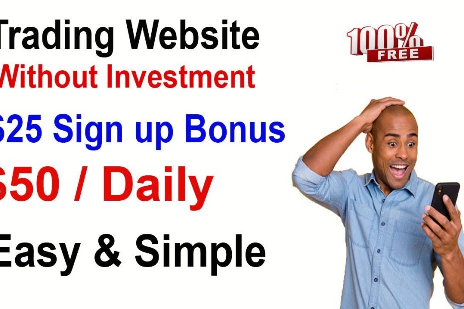 $25 Sign Up Bonus | Trading Websites in Pakistan | Make Money Online for Students