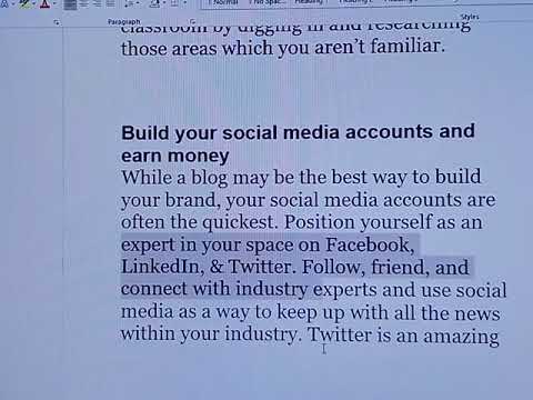 Build your Social Media Accounts And Earn Money By Tech Easy Way 21/05/2022