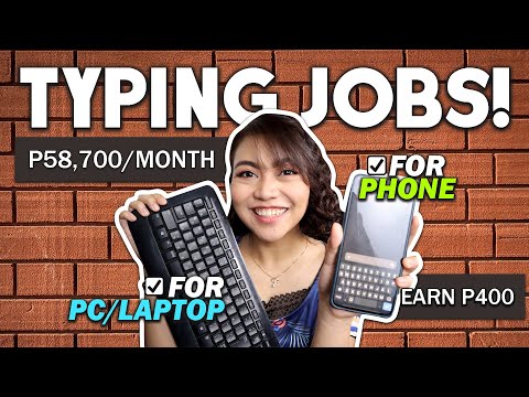 5 TYPING JOBS ONLINE: Earn upto ₱58.7K/MO | PHONE/PC: NO EXPERIENCE: Pwede STUDENTS | ALL NON-VOICE!
