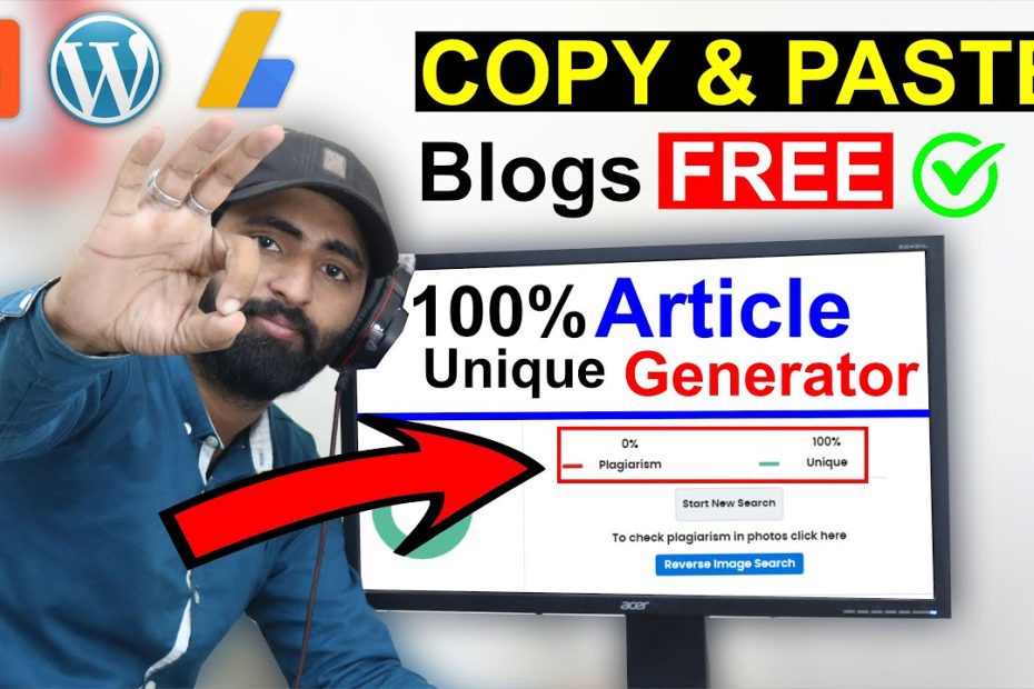 COPY PASTE BLOG AND EARN MONEY - Free Article Generator - Unique Article Generator