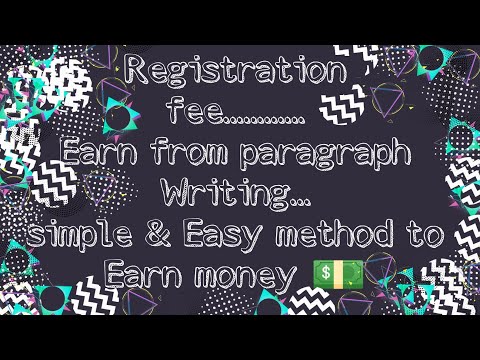 Earn From Paragraph Writing | Simple & Easy Method To Earn Money.....