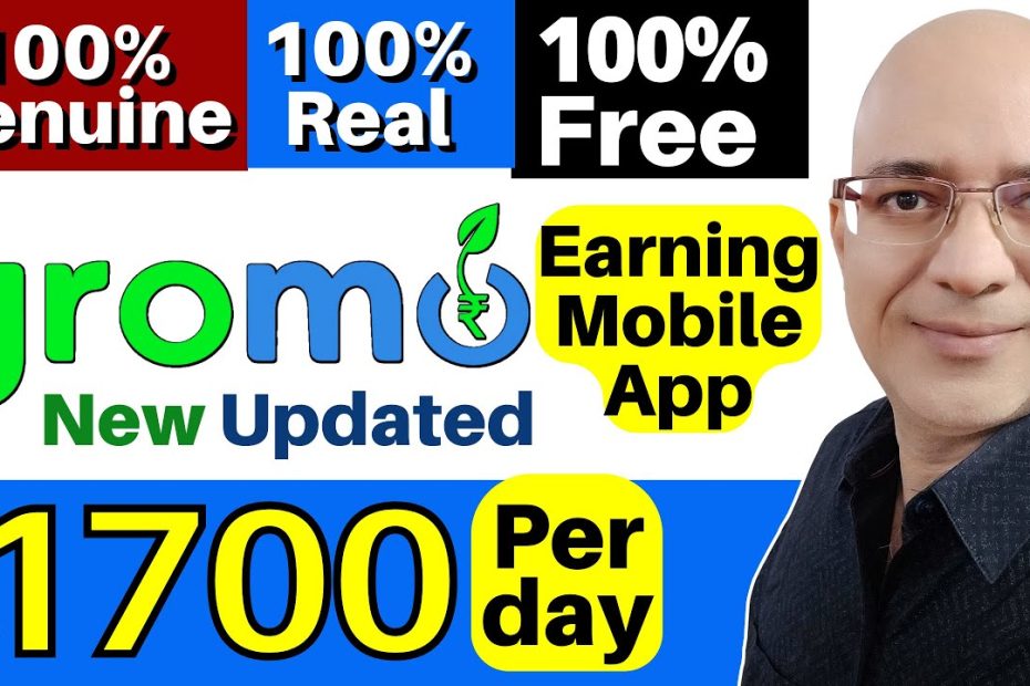 Genuine mobile app to earn daily | Sanjeev Kumar Jindal | Free |  GroMo | New earning mobile app |