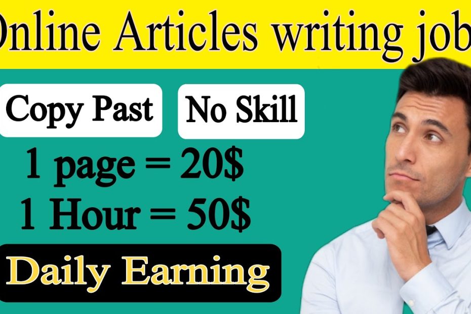 How to earn money from copy Past work | Articles writing| writing jobs website #articles #earning