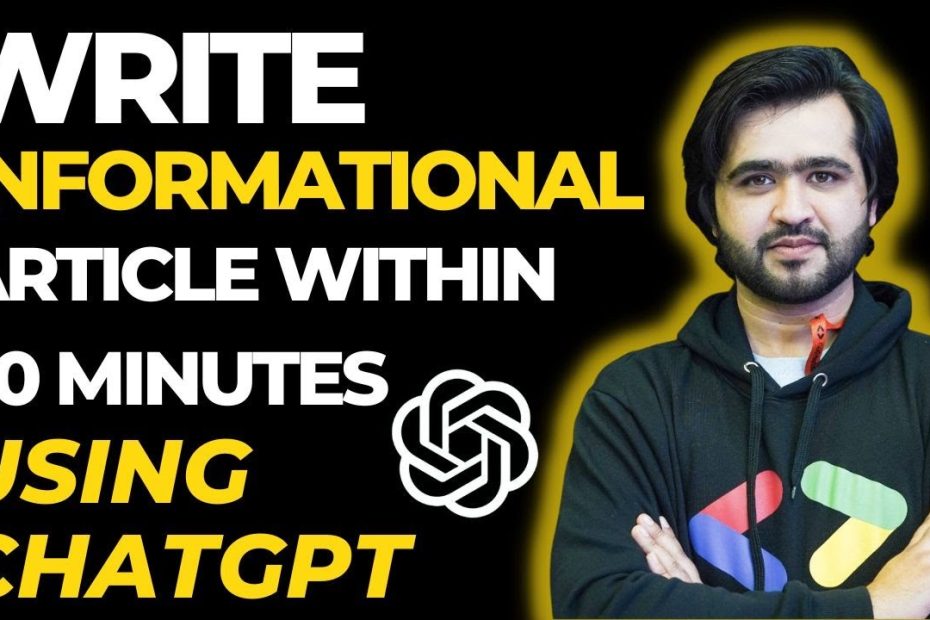 Chat GPT | Secret Method To Write Informational Article Using Open AI