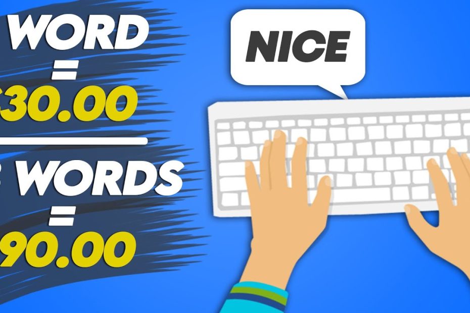 Earn $30 Per Word You Type (Make Money Online 2023)