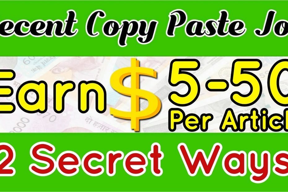 Genuine Copy Paste Jobs online | earn money content writing | Freelance Jobs | Iam Amar
