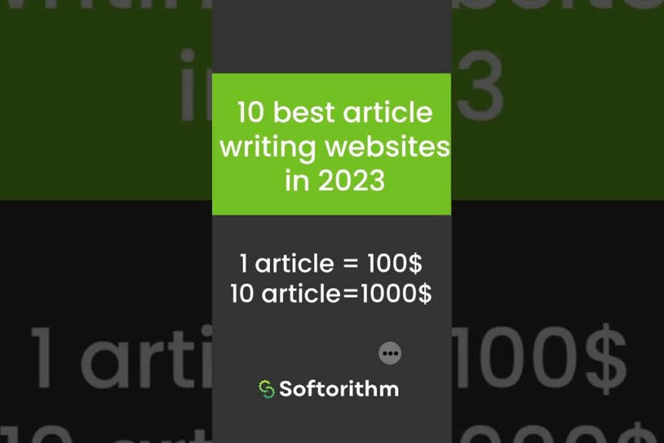 10 best article writing websites in 2023 | Earn $100 per article | Make money online