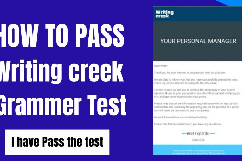 Writing Creek Grammar Test Answers | How To Pass Writing Creek Test