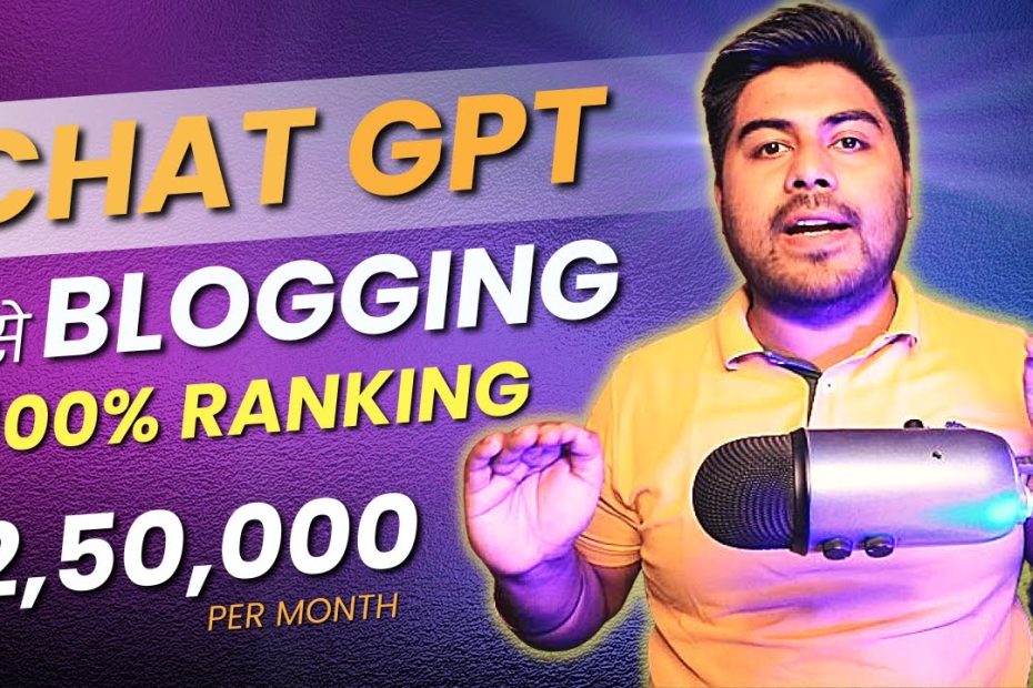 Best way to make money with chatgpt online | Blogging with Chat GPT