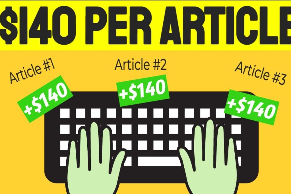 Get Paid $140 Per Article You Type! (Get Paid to Type) | Earn Money Online 2022