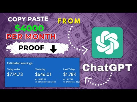 ChatGPT: How I made $3,485 Within 15 Days | Earn $4k - $5k Copy Paste Strategy