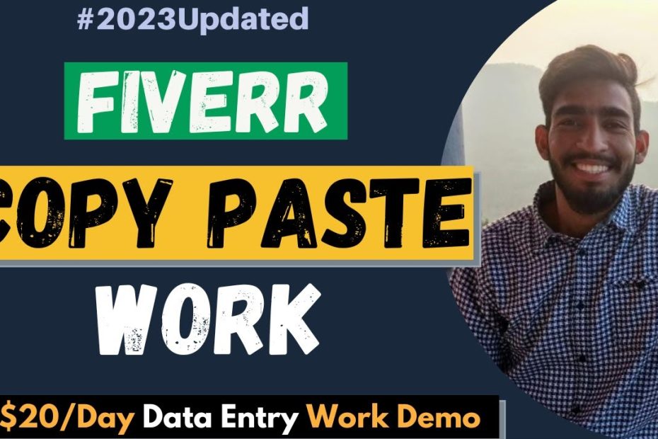 Earn $20 With Simple & Easy Fiverr Copy Paste Job | Copy paste work on Fiverr in 2023