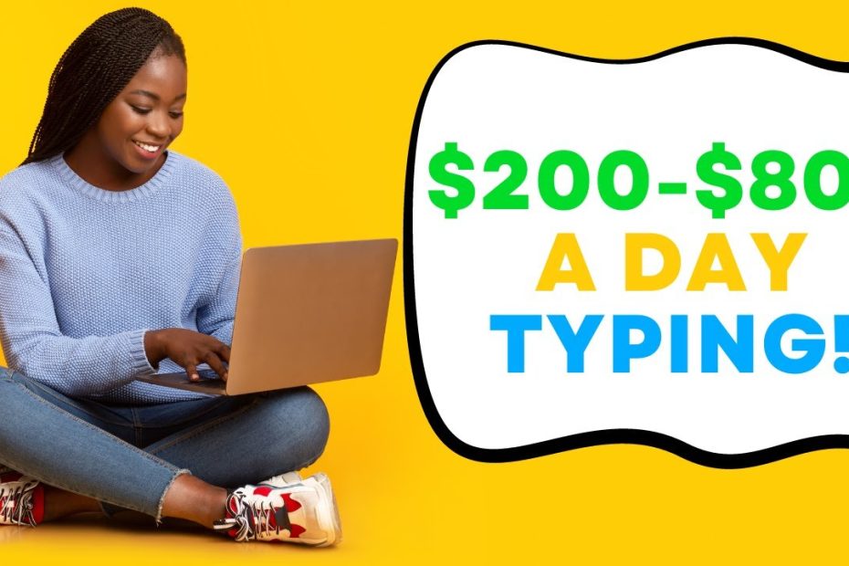 Make Money By Typing/Writing $200 to $800 A Day! SIMPLE HACK!