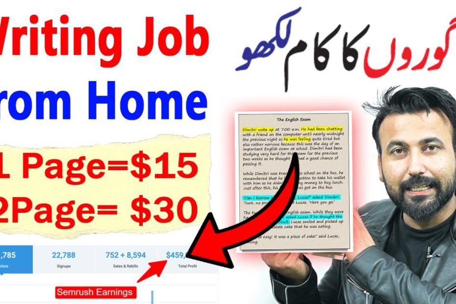 Writing Jobs From Home | Online Writing Jobs At Home For Students | Earn Money Online Writing Work