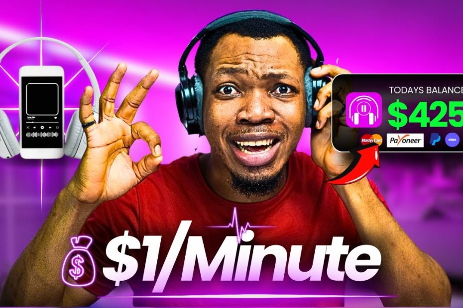 Earn $1 Every Minute Listening To Audio Files