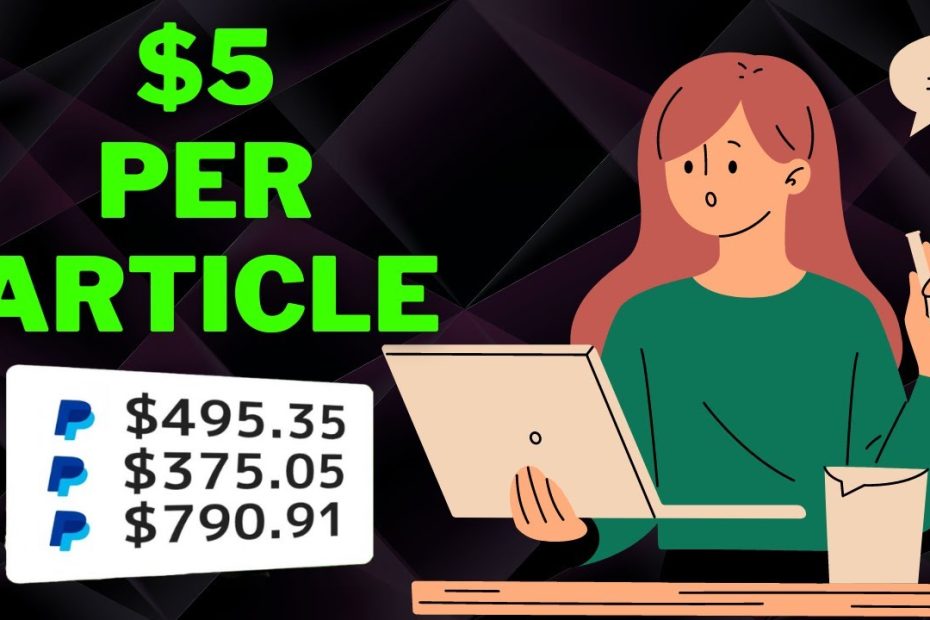 Earn $5 Every Hour Writing Articles Online | Work From Home