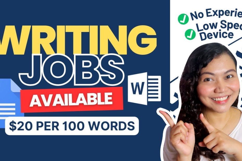 Earn P1,000/$20 per 100 WORDS: Writing Jobs | NO EXPERIENCE, NO DEGREE REQUIRED | More Online Jobs!