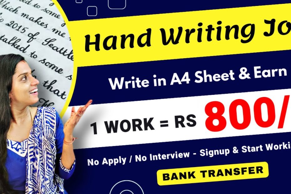 🔴 Hand Writing Job 📝 1 Work = Rs 800 |  Write in A4 sheet | Typing Job | Writing Job #frozenreel