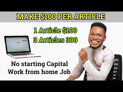Earn $420 WRITING ARTICLE ( Work from home jobs 2023) Make Money online