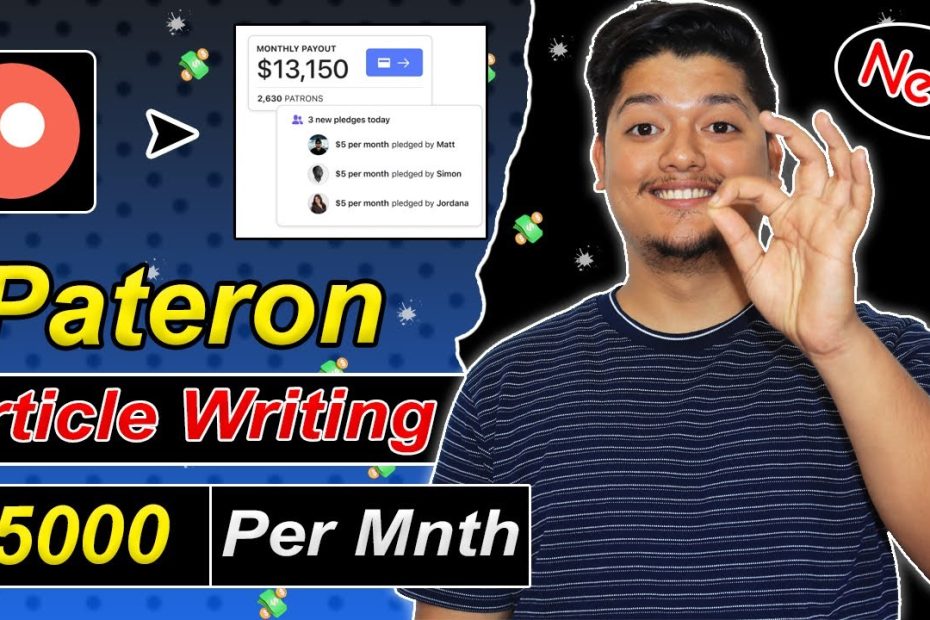 Earn $5000 Per Months🔥- Patreon Earn Money 🤑| Best Article Writing Sites For Earning 2023  😍