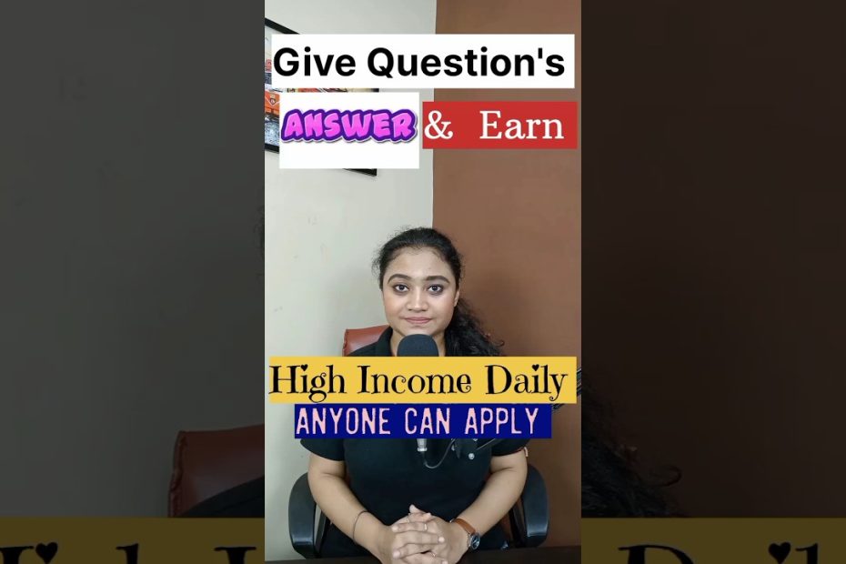 Give Answers & Earn Money Online Daily. Work From Home Jobs 2023. Teaching Jobs Online. #shorts