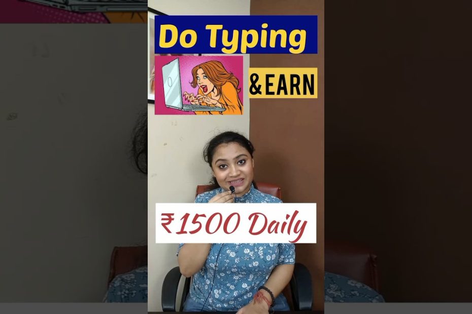 Do Typing Work & EARN 1500 Rupees Daily. Work From Home Jobs. Earn Money Online. upwork.com #shorts