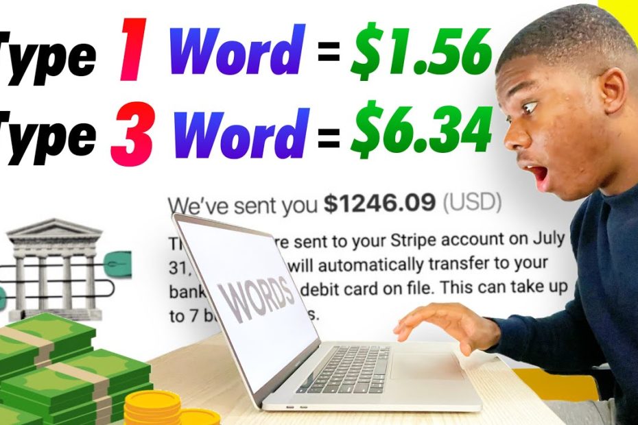 Get Paid $1246 Just To Type Words! (Earn $1.56 Per Word) - Make Money Online 2022